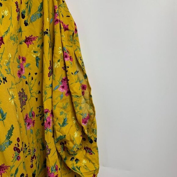 Tuesday Women's Floral Deep‎ V Neck Long Drape Sleeve Pullover Caftan One Size - Picture 5 of 11